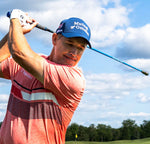 Padraig Harrington using the blue speed stick