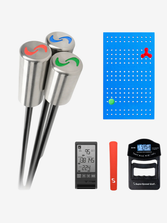 SuperSpeed Golf Speed Sticks with the Force Board Pro, PRGR, Squeeze, Grip Strength