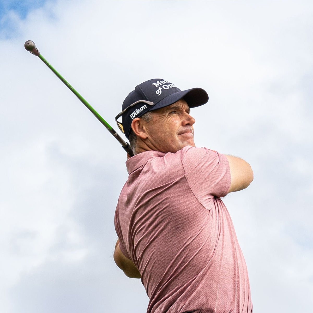 Padraig Harrington with PRGR Launch Monitor