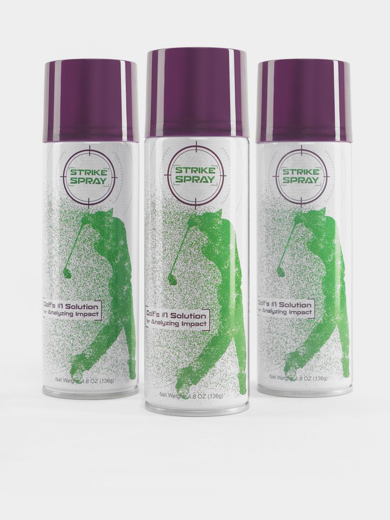 Three Strike Spray can on a white background