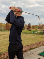 Man using the SuperSpeed Squeeze in a swing form